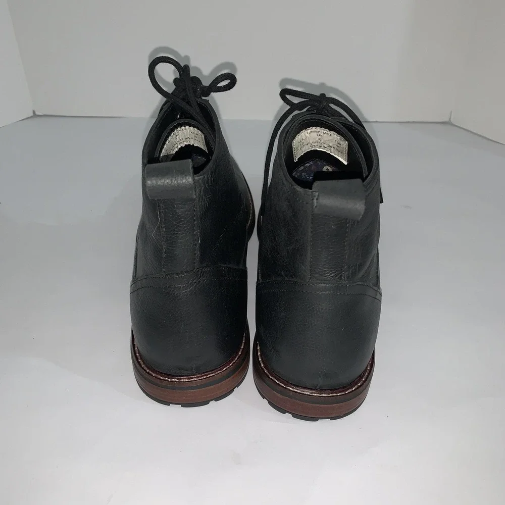 Ben Sherman Boots Mens Size 12 Black Leather Chukka Ankle Lace Up Casual Shoes